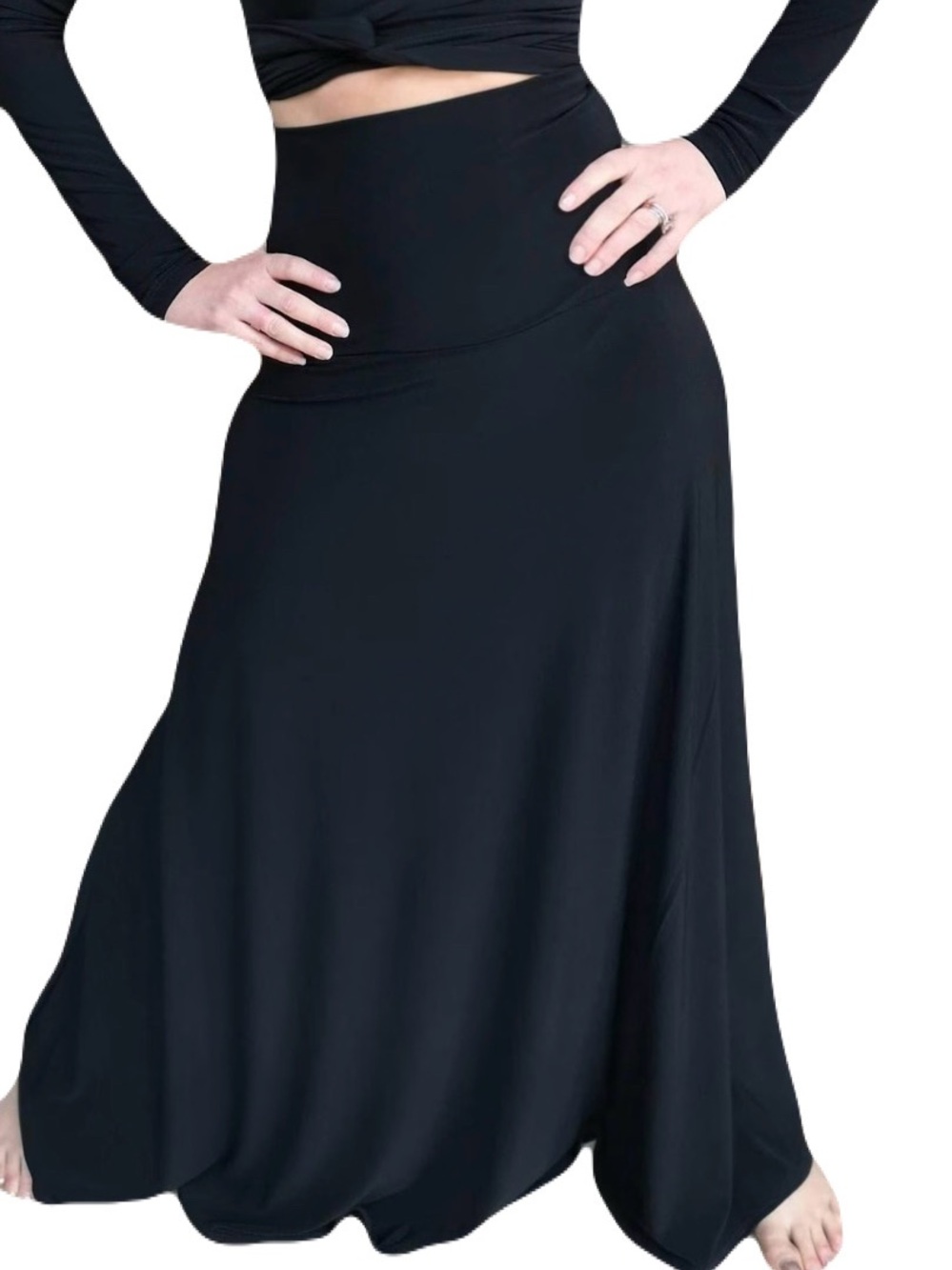 Sympli High-Waist A-Line Maxi Skirt - Doubles as Strapless Dress - Picture 2 of 5